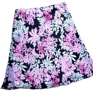 IZ Byer California Pink Floral Flowy Skirt  Size‎ Womans Medium